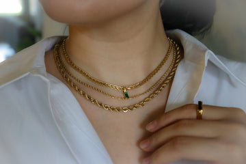 18K GOLD FILLED Vintage Choker Necklace Women Choker Necklace