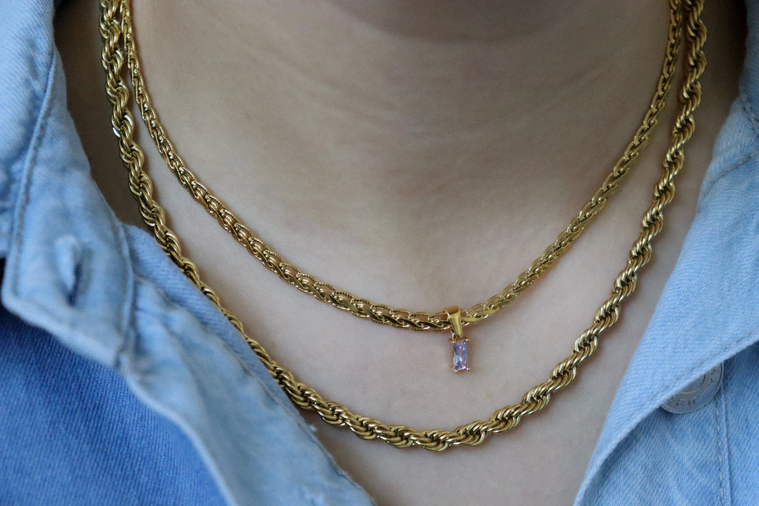 18K GOLD FILLED Vintage Choker Necklace Women Choker Necklace, WATERPROOF Gold Gift Jewelry Anti Tarnish Gemstone Zircon Necklace Moldavite