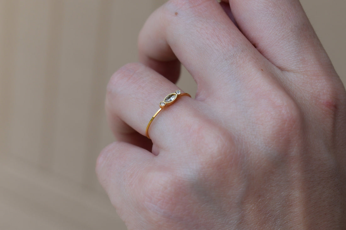 Gold Filled Wedding Ring · Simple Minimalist Stacked Anniversary Rings For Women · Signet Rings Bridesmaid Gift for Her WATERPROOF Thin Ring