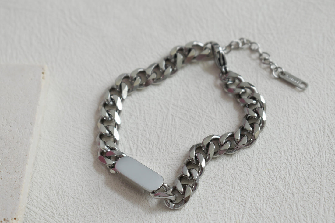 Sterling Silver Gold Bracelet, Bar Bracelet, Custom Engraved Mens Bracelet, Personalized Bracelet, Christmas Birthday Gift For Him Dad Her